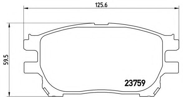Тормозные колодки BREMBO P 83 070