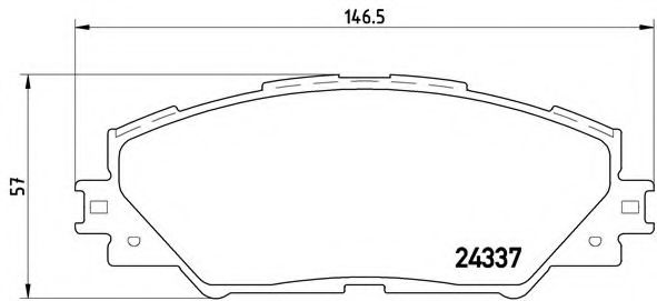 Тормозные колодки BREMBO P 83 071