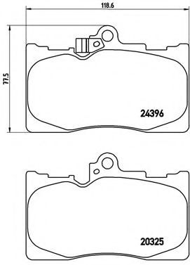 Тормозные колодки BREMBO P 83 072