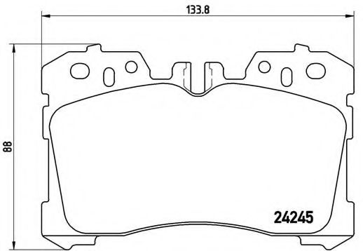 Тормозные колодки BREMBO P 83 075
