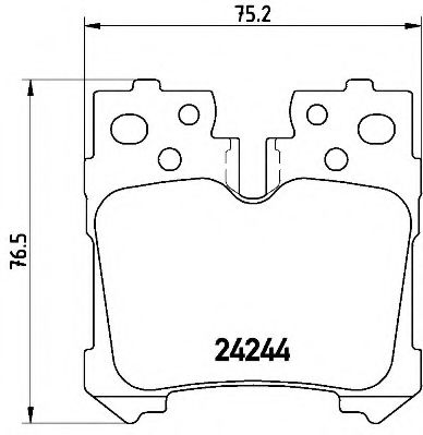 Тормозные колодки BREMBO P 83 076