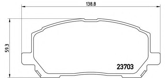 Тормозные колодки BREMBO P 83 078