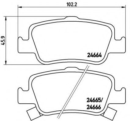Тормозные колодки BREMBO P 83 080