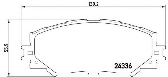 Тормозные колодки BREMBO P 83 082