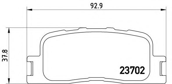 Тормозные колодки BREMBO P 83 088