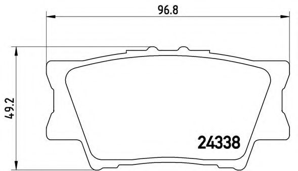 Тормозные колодки BREMBO P 83 089