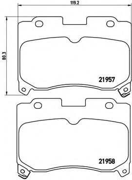 Тормозные колодки BREMBO P 83 090
