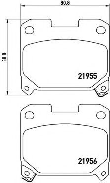 Тормозные колодки BREMBO P 83 091