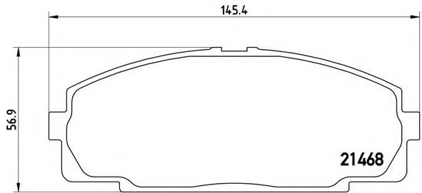 Тормозные колодки BREMBO P 83 092