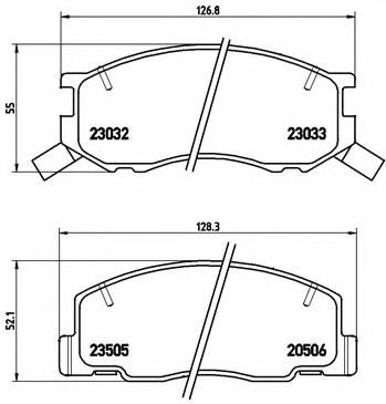Тормозные колодки BREMBO P 83 093