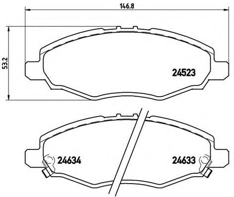 Тормозные колодки BREMBO P 83 094