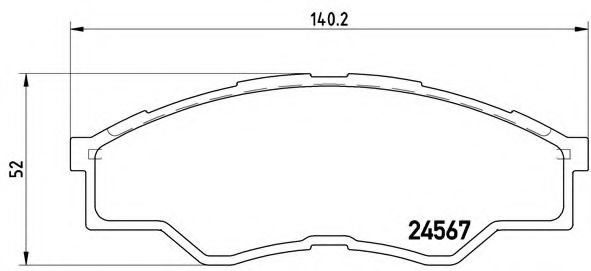 Тормозные колодки BREMBO P 83 096