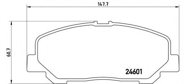 Тормозные колодки BREMBO P 83 099