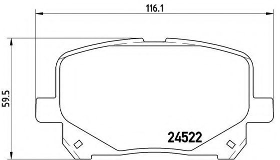 Тормозные колодки BREMBO P 83 100