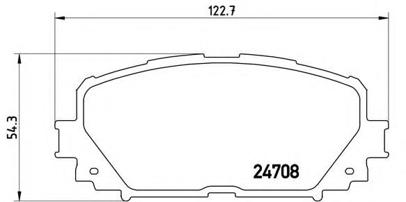 Тормозные колодки BREMBO P 83 101