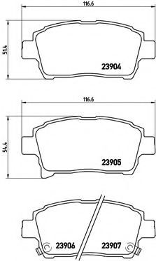 Тормозные колодки BREMBO P 83 103