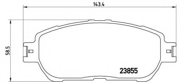 Тормозные колодки BREMBO P 83 105