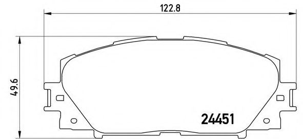 Тормозные колодки BREMBO P 83 106