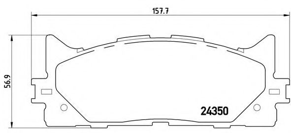Тормозные колодки BREMBO P 83 117