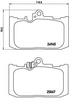 Тормозные колодки BREMBO P 83 131