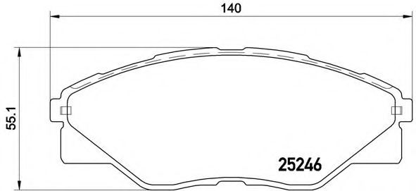 Тормозные колодки BREMBO P 83 137
