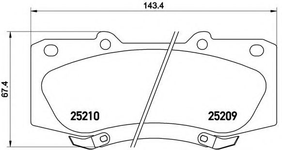 Тормозные колодки BREMBO P 83 140