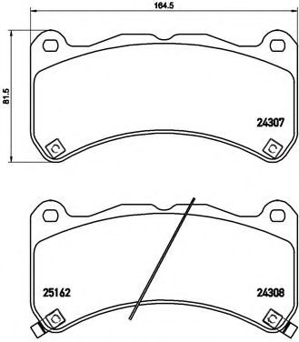 Тормозные колодки BREMBO P 83 146