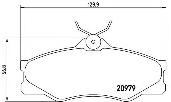 Тормозные колодки BREMBO P 85 008
