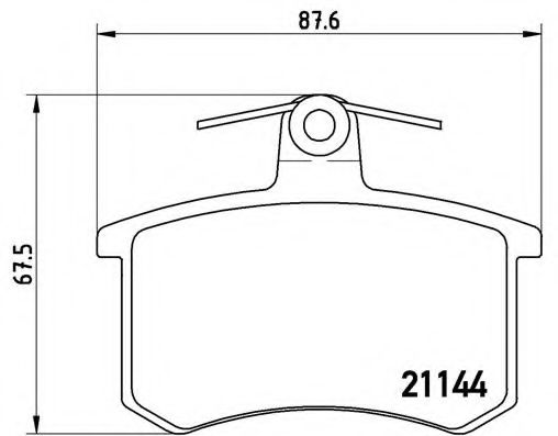Тормозные колодки BREMBO P 85 013