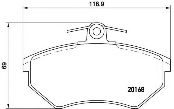 Тормозные колодки BREMBO P 85 015
