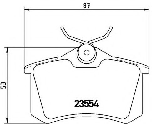 Тормозные колодки BREMBO P 85 017