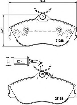 Тормозные колодки BREMBO P 85 018