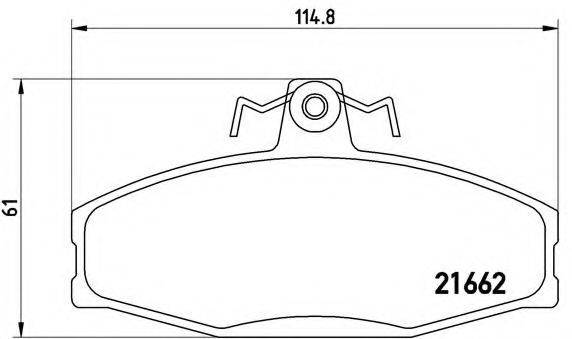 Тормозные колодки BREMBO P 85 022
