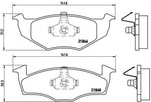 Тормозные колодки BREMBO P 85 025
