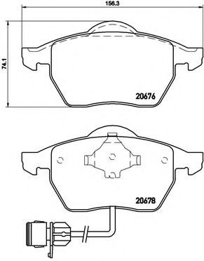 Тормозные колодки BREMBO P 85 026