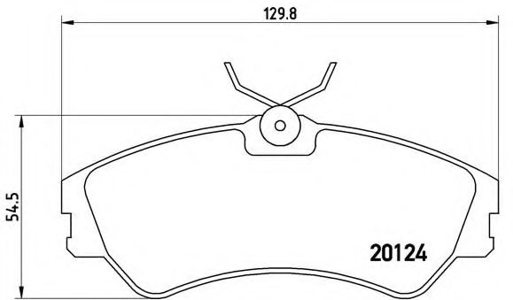 Тормозные колодки BREMBO P 85 028