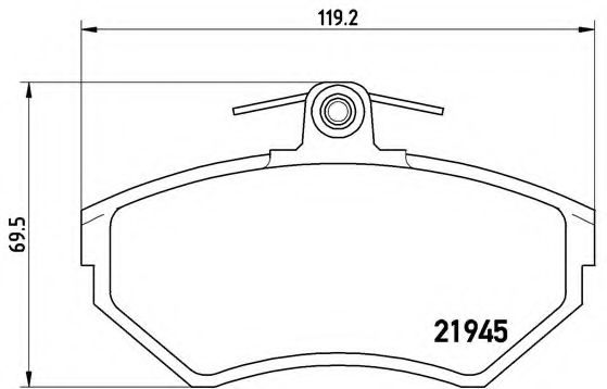 Тормозные колодки BREMBO P 85 032