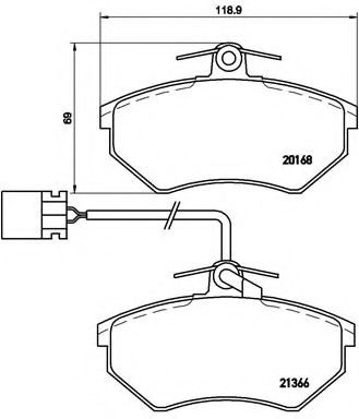 Тормозные колодки BREMBO P 85 034