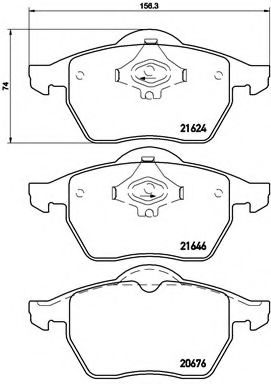 Тормозные колодки BREMBO P 85 036