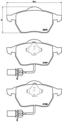 Тормозные колодки BREMBO P 85 037