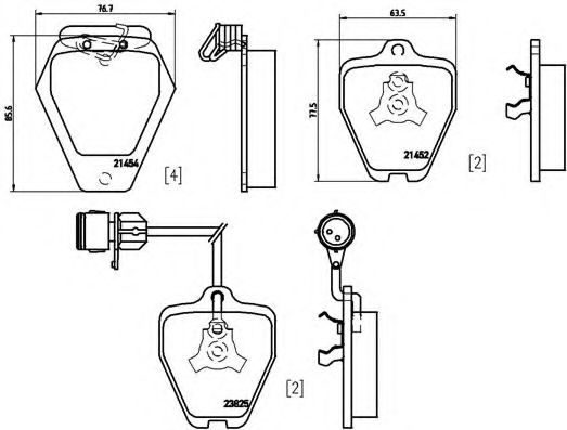 Тормозные колодки BREMBO P 85 038