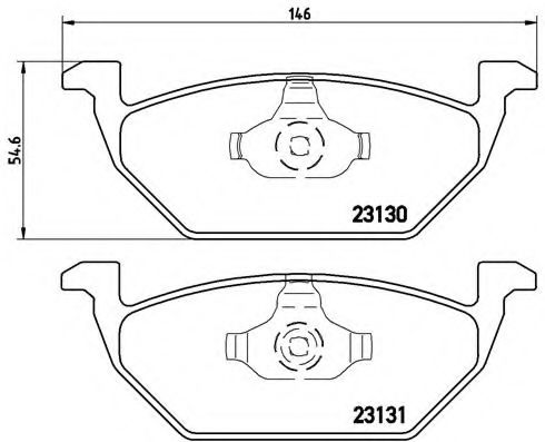 Тормозные колодки BREMBO P 85 041