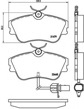 Тормозные колодки BREMBO P 85 050