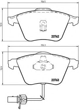 Тормозные колодки BREMBO P 85 056