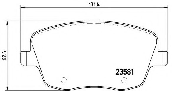 Тормозные колодки BREMBO P 85 057