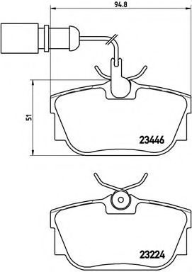 Тормозные колодки BREMBO P 85 059