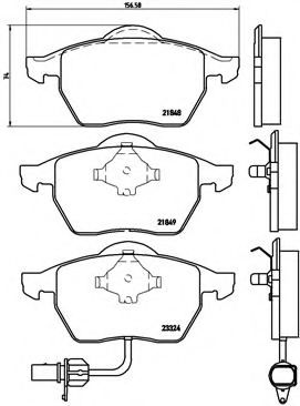 Тормозные колодки BREMBO P 85 060