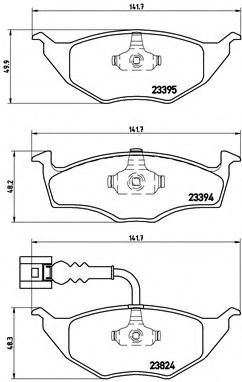 Тормозные колодки BREMBO P 85 063