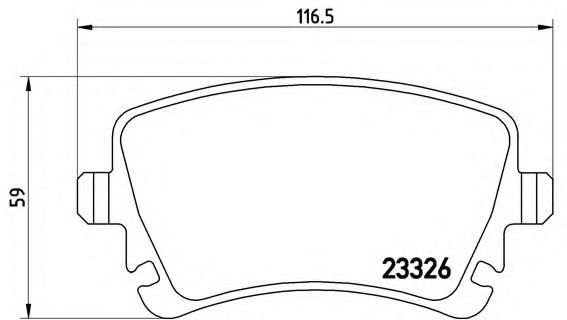 Тормозные колодки BREMBO P 85 064