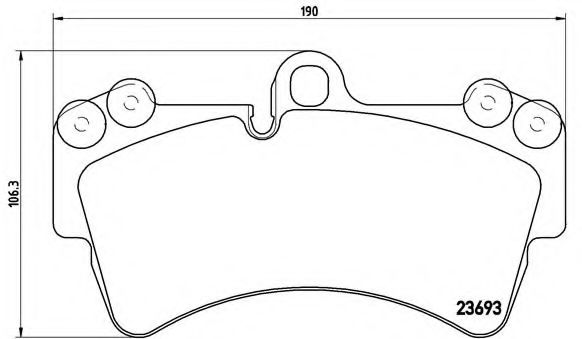 Тормозные колодки BREMBO P 85 065